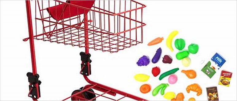 Toy metal shopping cart